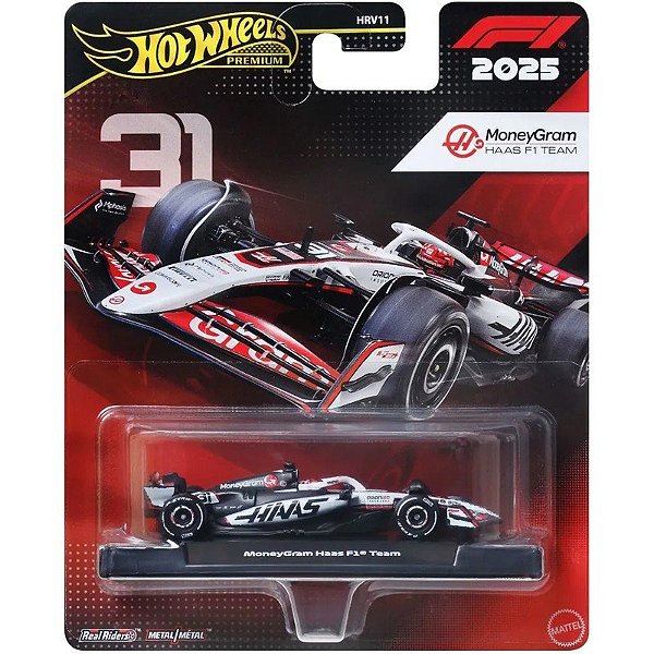 Hot Wheels Premium Carro Formula 1 MoneyGram Haas Team - Mattel HRV11 JKD78