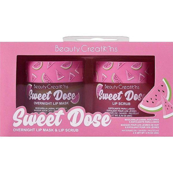 Máscara Labial Beauty Creations Sweet Dose + Pequeno Esfoliante