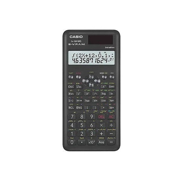 Calculadora Científica Casio FX-991MS 2ª Edição com 401 Funções - Preto