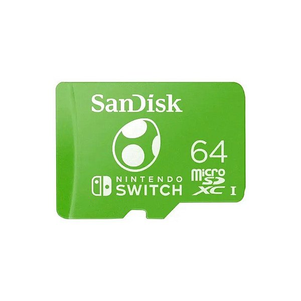 Cartão de Memória Micro SD Sandisk Nintendo Switch 64GB - SDSQXAO-064G-GN6ZN