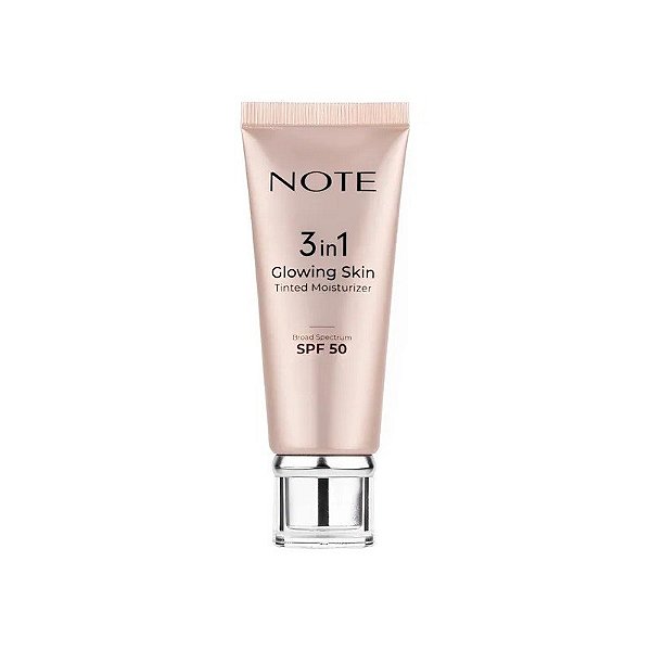 Hidratante com Cor Note 3 Em 1 Pele Glow FPS 50 - 30ML
