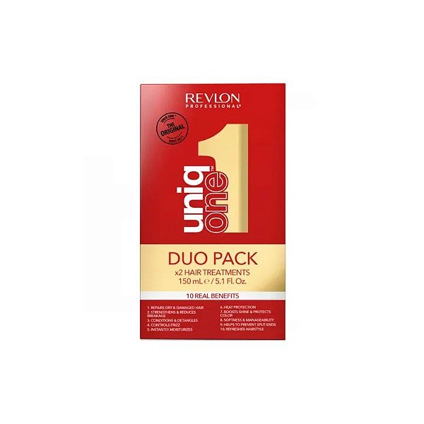 Kit Creme de Pentear Uniq One 10 Benefícios Reais Tradicional com 2 Unidades