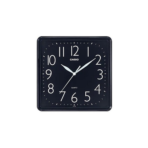 Relógio de Parede Quadrado Casio IQ-06-1DF Preto