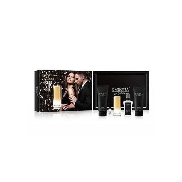 Kit Perfume Masculino Carlotta Club Vip 5 Peças