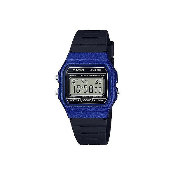Relógio Masculino Digital Casio F-91WM-2ADF