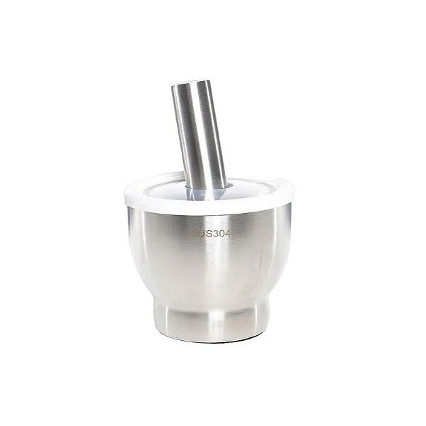 Pilão de Aço Inox 13cmx13cm