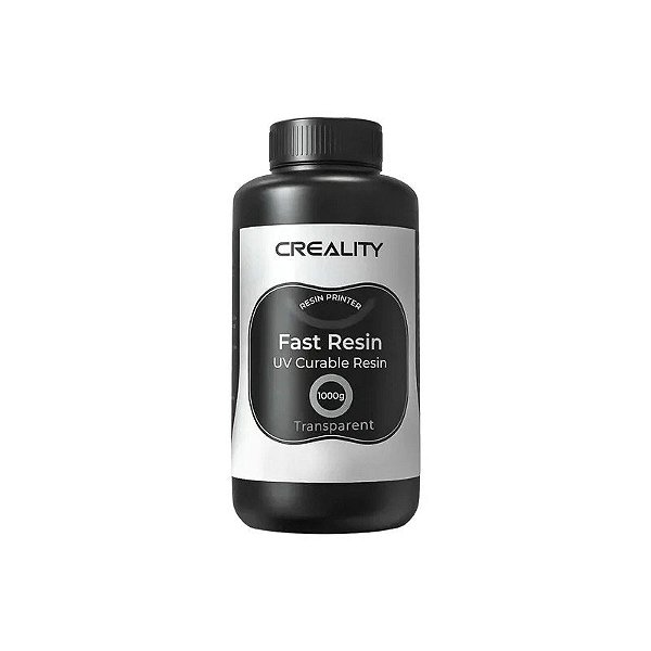 Resina Curada por UV Rápida Creality 1KG para Impressora 3D - Transparente