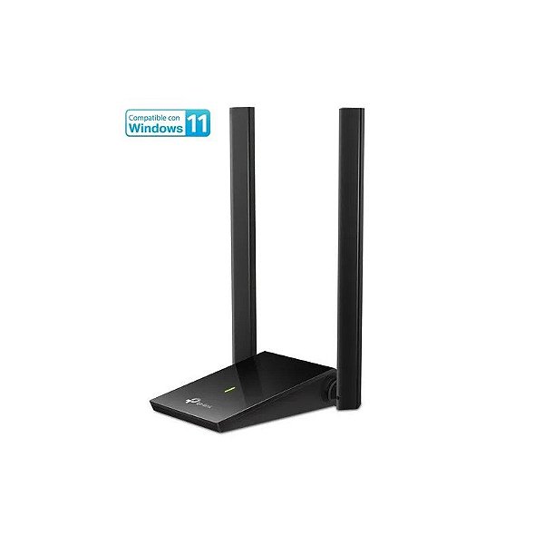 Adaptador USB TP-Link Wifi AC Archer T4U Plus AC1300 de 2,4/5 GHz e 2 antenas de 5 dBi