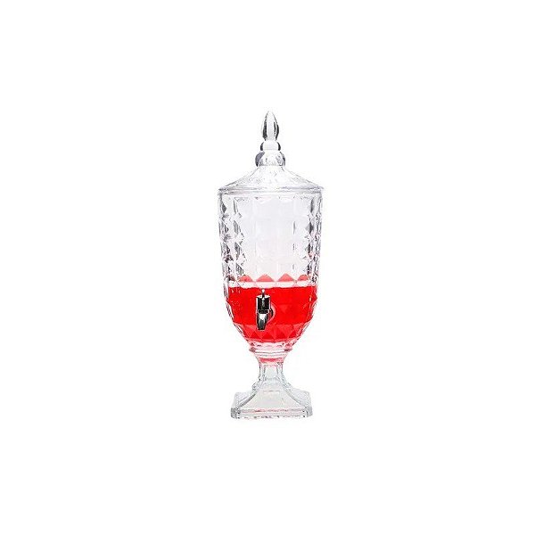 Jarra de Vidro 3L com Design Adamantado