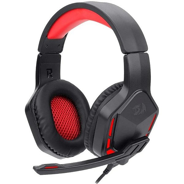 Fone de ouvido Headset Redragon Themis 2 Gamer H220N - Preto/Vermelho