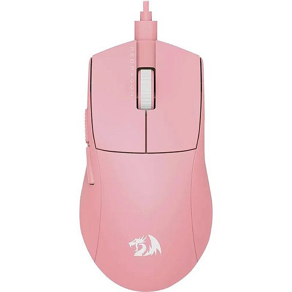 Mouse Gamer Redragon M724P K1NG 1K com cabo USB Rosa
