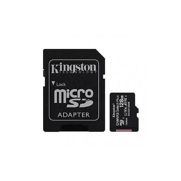 Cartão de Memória Class 10 Micro SD Kingst 128GB 100M/s