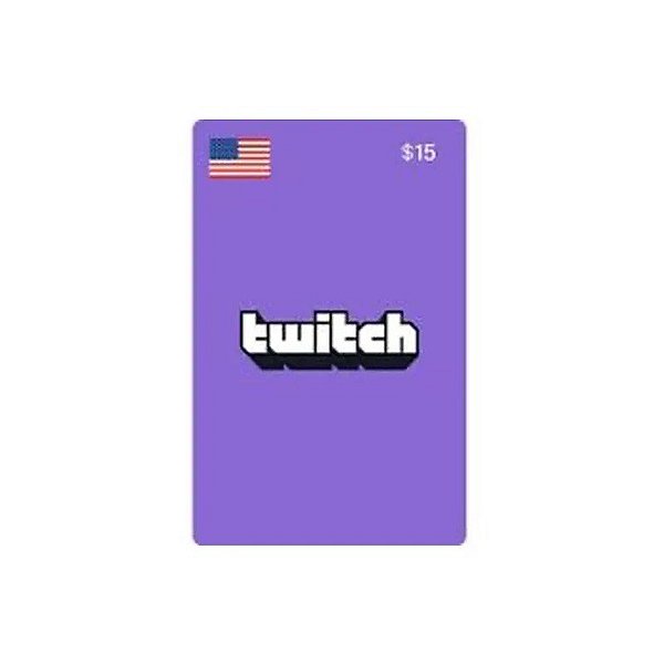 Código Twitch de 15$ Conta de Códigos Digitais EUA