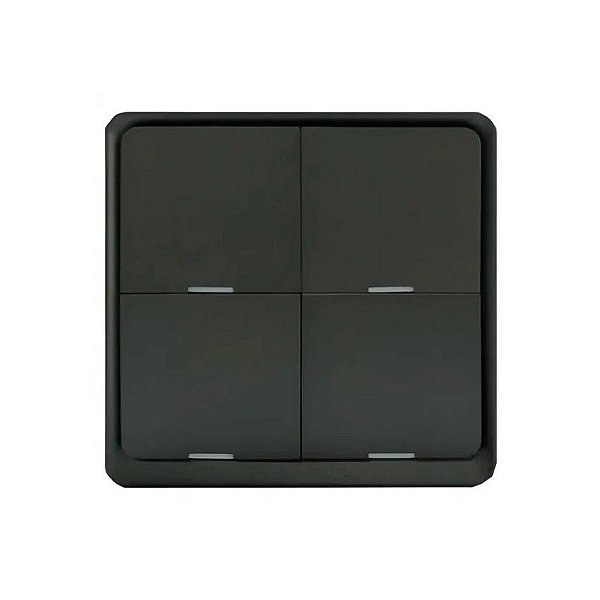Botão Zigbee Zemismart sem fio de 4 Teclas HSB04KZ-BLK