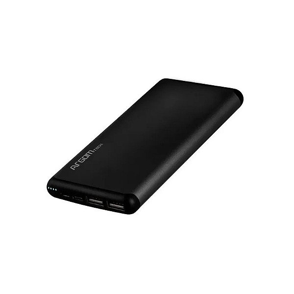Carregador Portátil Argom S12 12000MAH ARG-PB-1150BK - Preto
