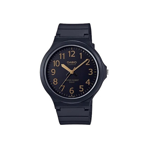 Relógio Casio MW-240-1B2VDF Masculino Analógico Preto