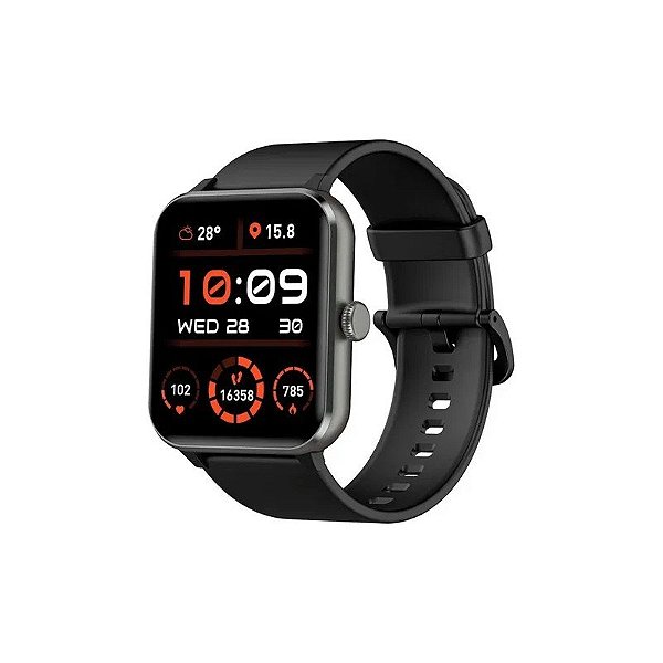 Relógio inteligente Blackview R50 - Bluetooth - com Pulseira Extra - Preto