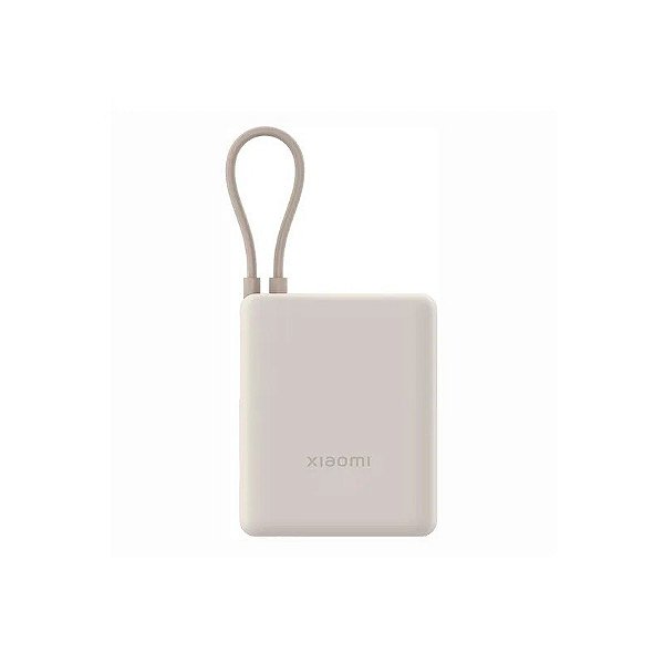 Carregador Portátil Xiaomi 33W Power Bank PB1033MI BHR9333GL - 10000mAh - com Cabo USB-C - Bege