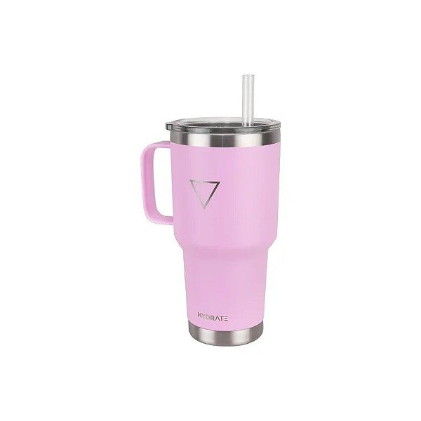 Copo Térmico Hydrate - 887ML - com Canudo - Violeta