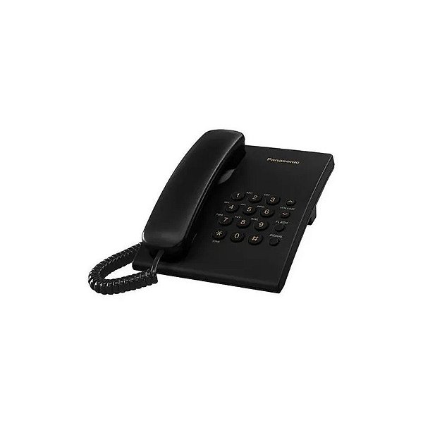 Telefone Pan KX-500LX Preto Com Fio