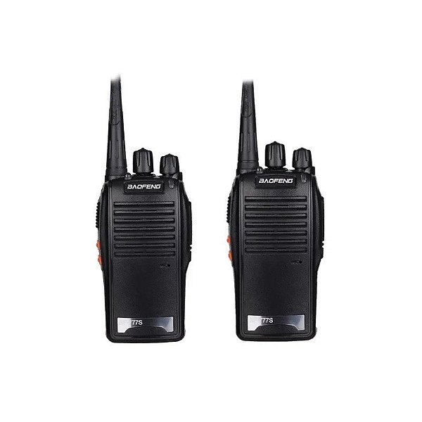 Rádio Comunicador Baofeng BF-777S - 5KM - 16 Canais - Preto