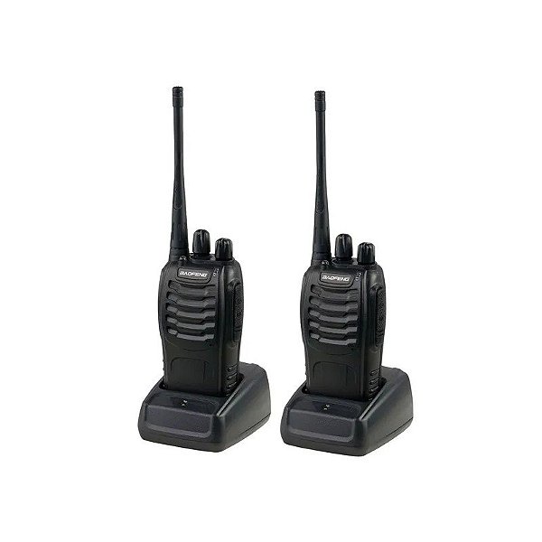 Rádio Comunicador Baofeng BF-888S 5 W UHF 400-470 MHz - Preto 2 Unidades