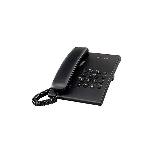 Telefone Panasonic KX-TS500LX1B - Preto