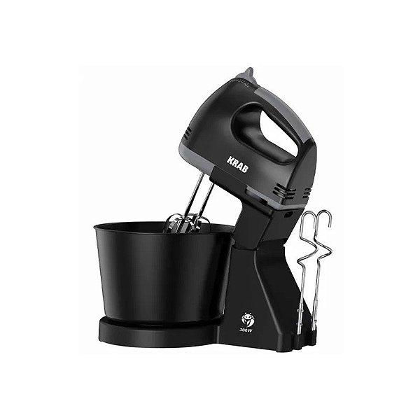 Batedeira Krab KBBB30 300W 110V 60Hz 4 Peças - Preto