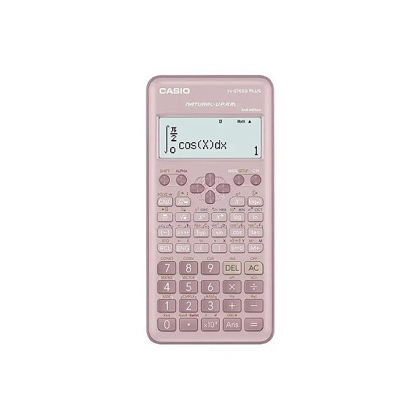 Calculadora Científica Casio FX-570ES PLUS-2PK 12 dígitos - Rosa