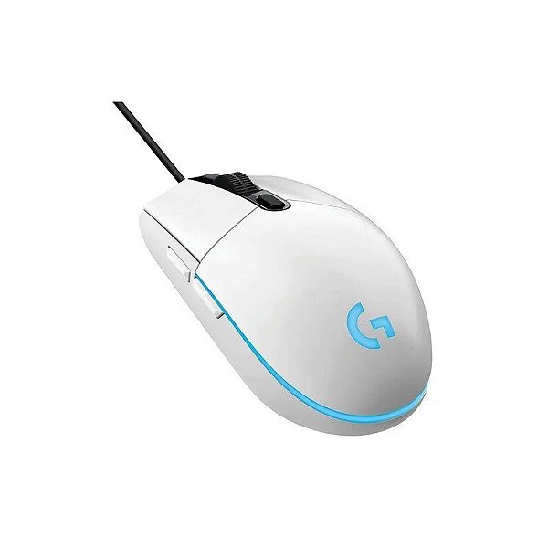 Mouse Gamer Logitech G203 Lightsync 910-005794 USB - Branco