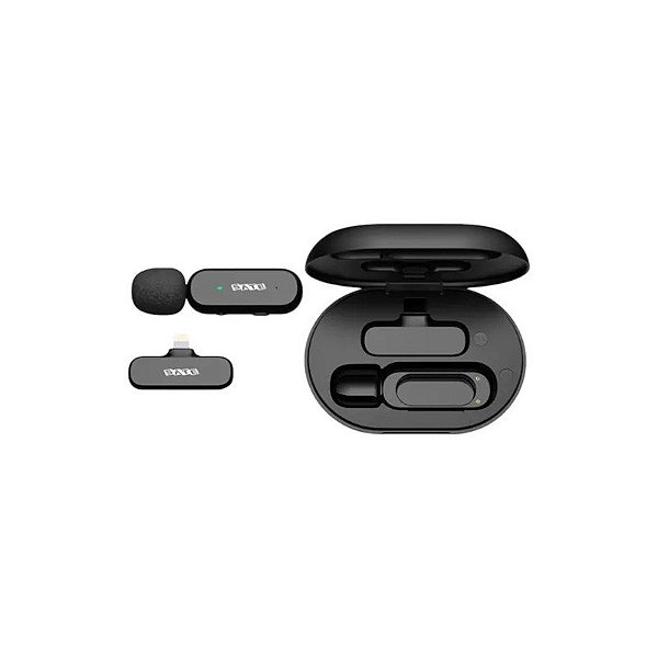 Microfone Sem Fio Satellite A-MK152 Lightning - Preto