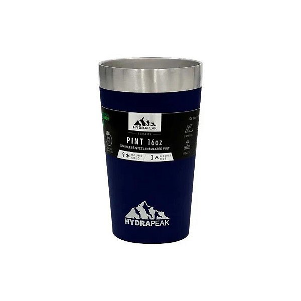 Copo Térmico Hydrapeak Azul 473ML