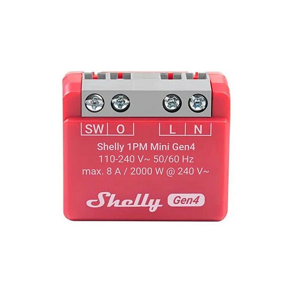 Interruptor Inteligente Shelly Gen 4 1PM Mini FG3800238070809 8A 110-240V
