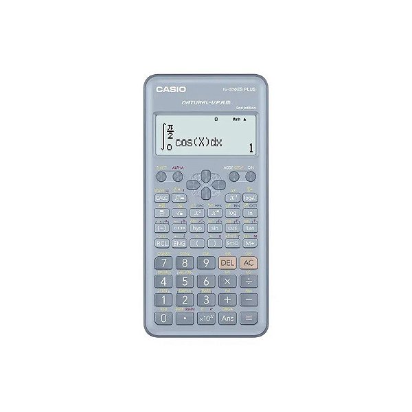 Calculadora Científica Casio FX-570ES PLUS-2BU 12 Dígitos - Cinza