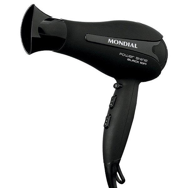 Secador Mondial Power Shine Black Íon SC-13 110V 1900W