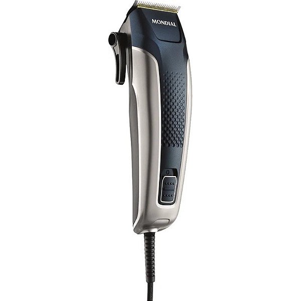 Cortador de Cabelo Mondial Titanium Power CR-09M 220V Cinza/Azul