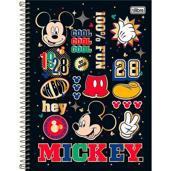Caderno Universitário Tilibra Mickey Mouse 30818 - 160 Folhas