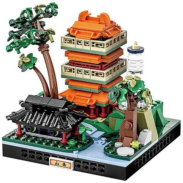 Blocos de Construção City Microcosm Shain Xi Wange - 3103 (332 Peças)