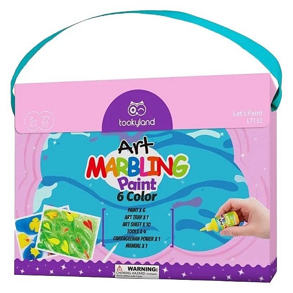 Kit de Pintura para Marmorização Tookyland Marbling Paint - LT132 (6 cores)