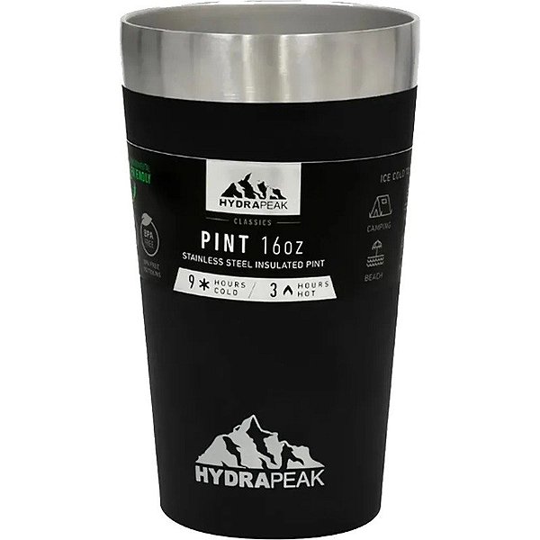Garrafa Térmica Hydrapeak 470ml - Preto