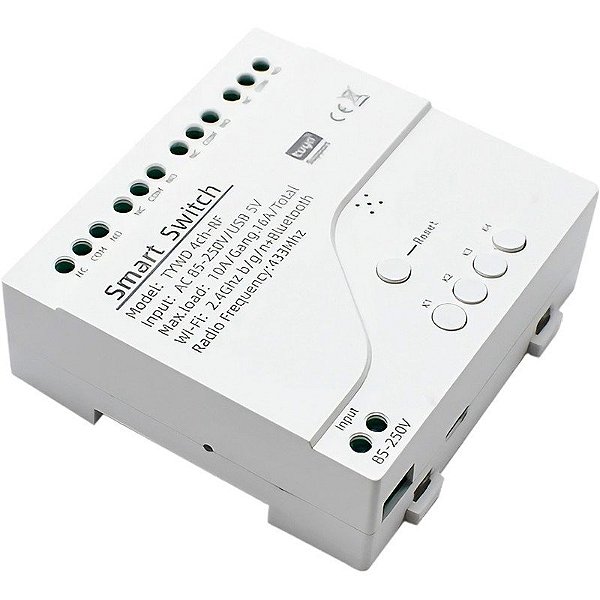 Módulo Relé Smart 4Life TYWD 4CH-RF Blanco