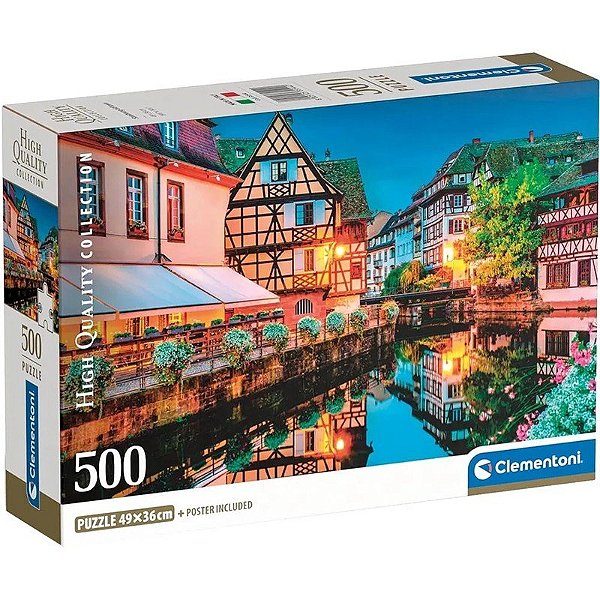 Quebra-cabeça Strasbourg Old Town High Quality Collection Clementoni - 35544 (500 peças)