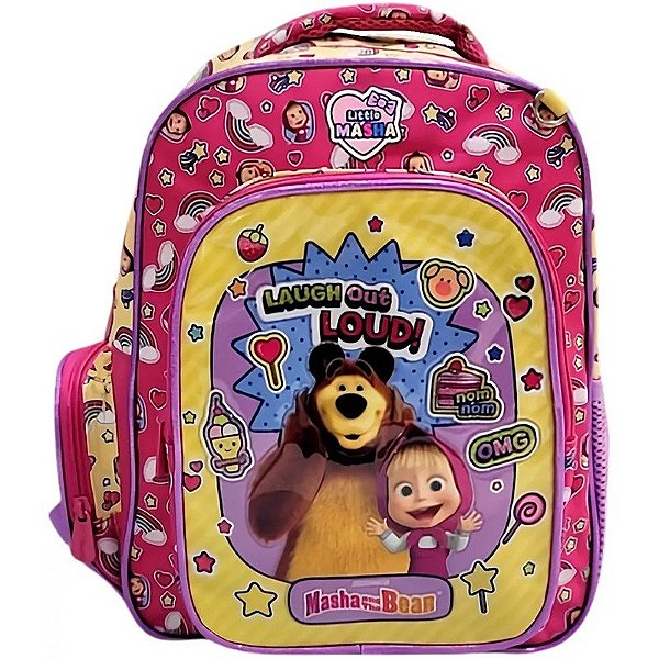 Mochila escolar Masha e o Urso Animaccord MB1526
