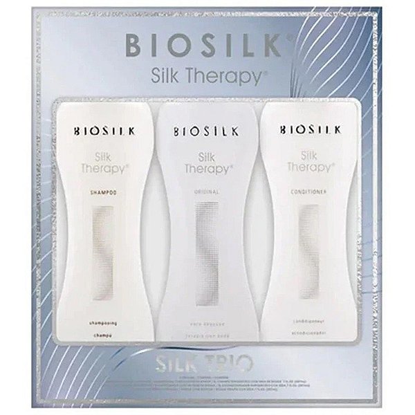 Kit Shampoo + Condicionador + Tratamento BioSilk Silk Therapy (3 de 355 mL)