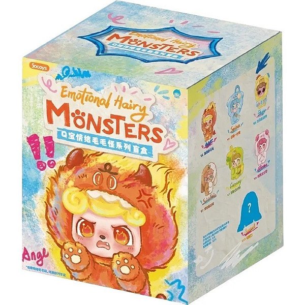 Boneco Q.Kid Boneco Peludo Monstro Emocional Série Caixa Cega Jotoys - JO-2025025