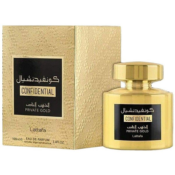 Perfume Lattafa Confidential Private Gold EDP 100mL - Unisex