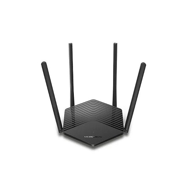 Roteador Wi-Fi Mercusys MR60X AX1500 3 Antenas Banda Dupla Wi-Fi 6 1201/300Mbps - Preto