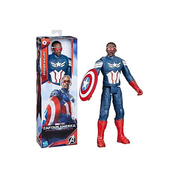 Figura Hasbro Capitão América Titan Hero F9276 Vingadores