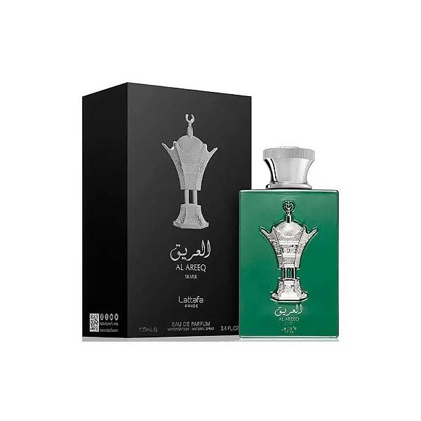 Perfume Lattafa Areeq Silver - Água de Perfume - Unissex - 100Ml