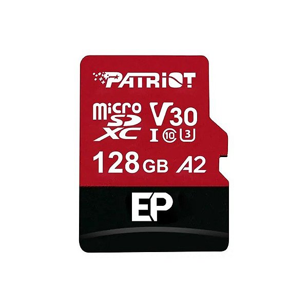 Cartão de Memória Micro SD Patriot EP Series 128GB 90MBS - PEF128GEP32MCX